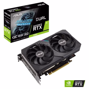 Tarjeta de Video - ASUS DUAL-RTX3060-O12G-V2 - 12 GB GDDR6 (192 bit)